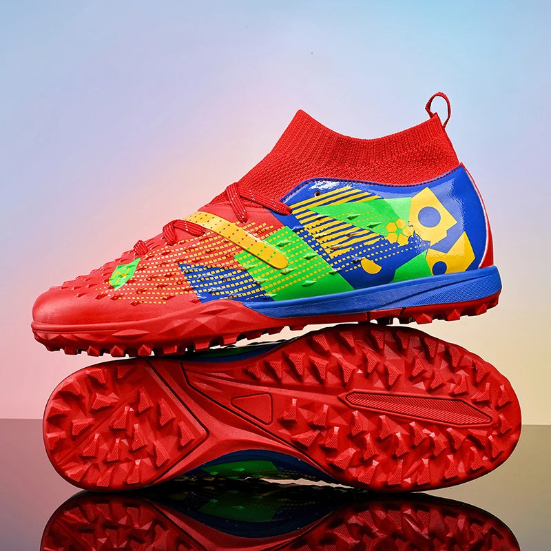 Football Boots Men Professional Soccer Shoes Sneakers Field Long Spikes Outdoor Competition Non-Slip Comfortable Training Shoes