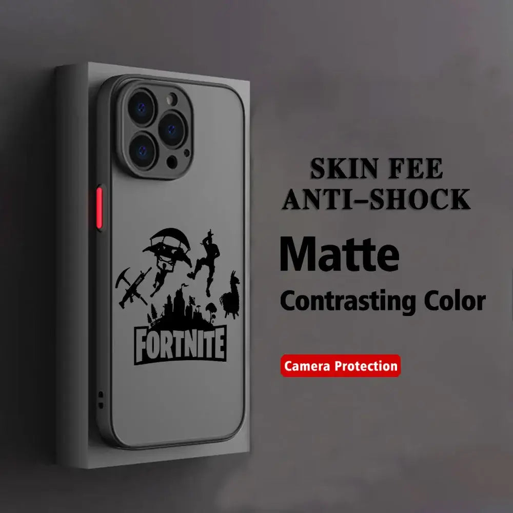 Funda para móvil Hot Game F-Fortnites para Xiaomi Redmi Note 14 13 12 12S 11 11S 10 10S 9T 9S 8 7 Pro Plus 4G 5G, cubierta trasera transparente mate