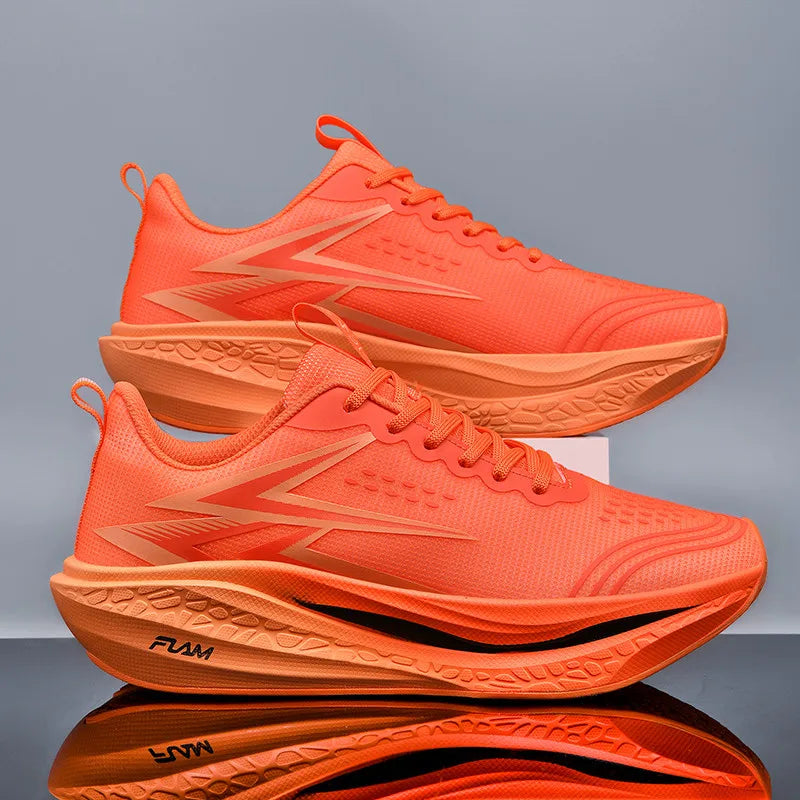 Men's Running Shoes Specialty Marathon Sports Shoes Breathable Lightweight Carbon Plate Women's Trend Athletic Sneakers Women