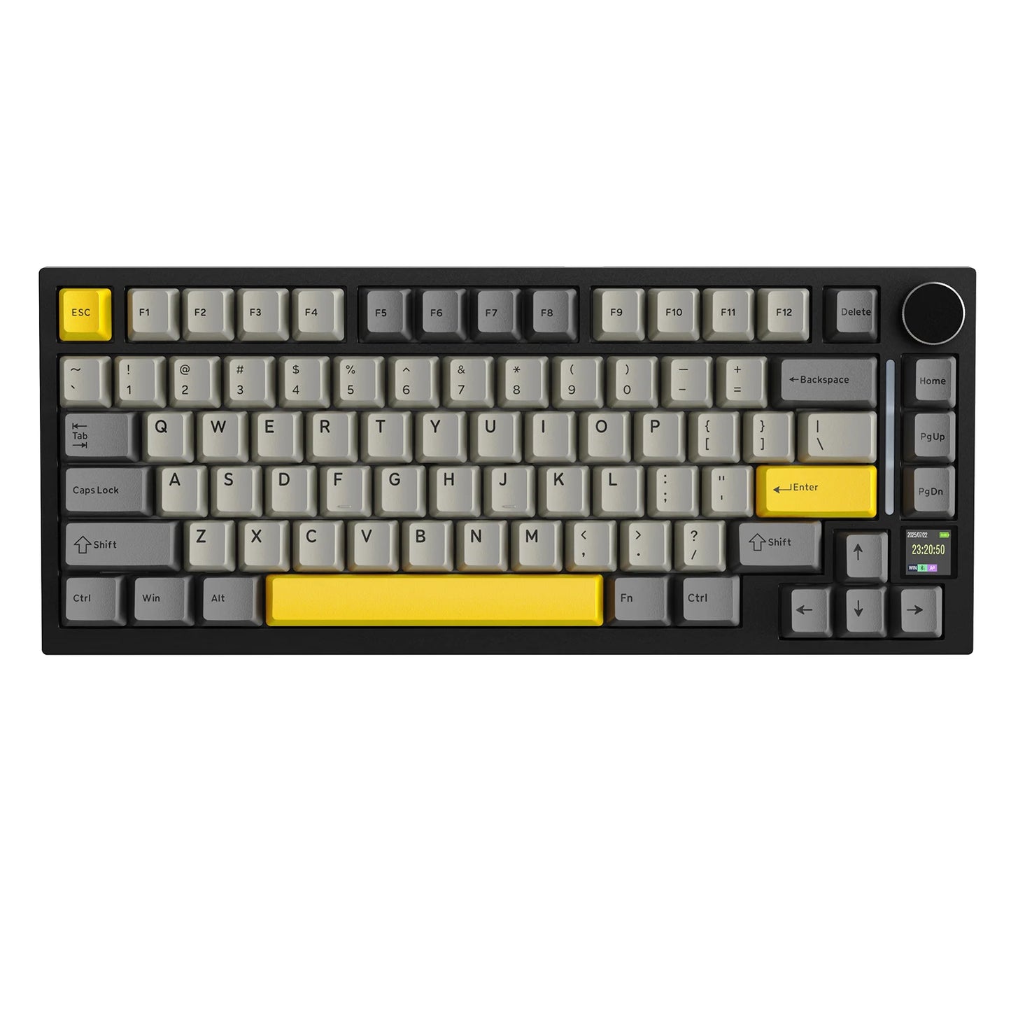 ATTACK SHARK X820 Ultra Wireless Mechanical Keyboard with TFT Smart Display & Knob, 75% Hot Swappable, BT/2.4G/Wired, Gift Switch