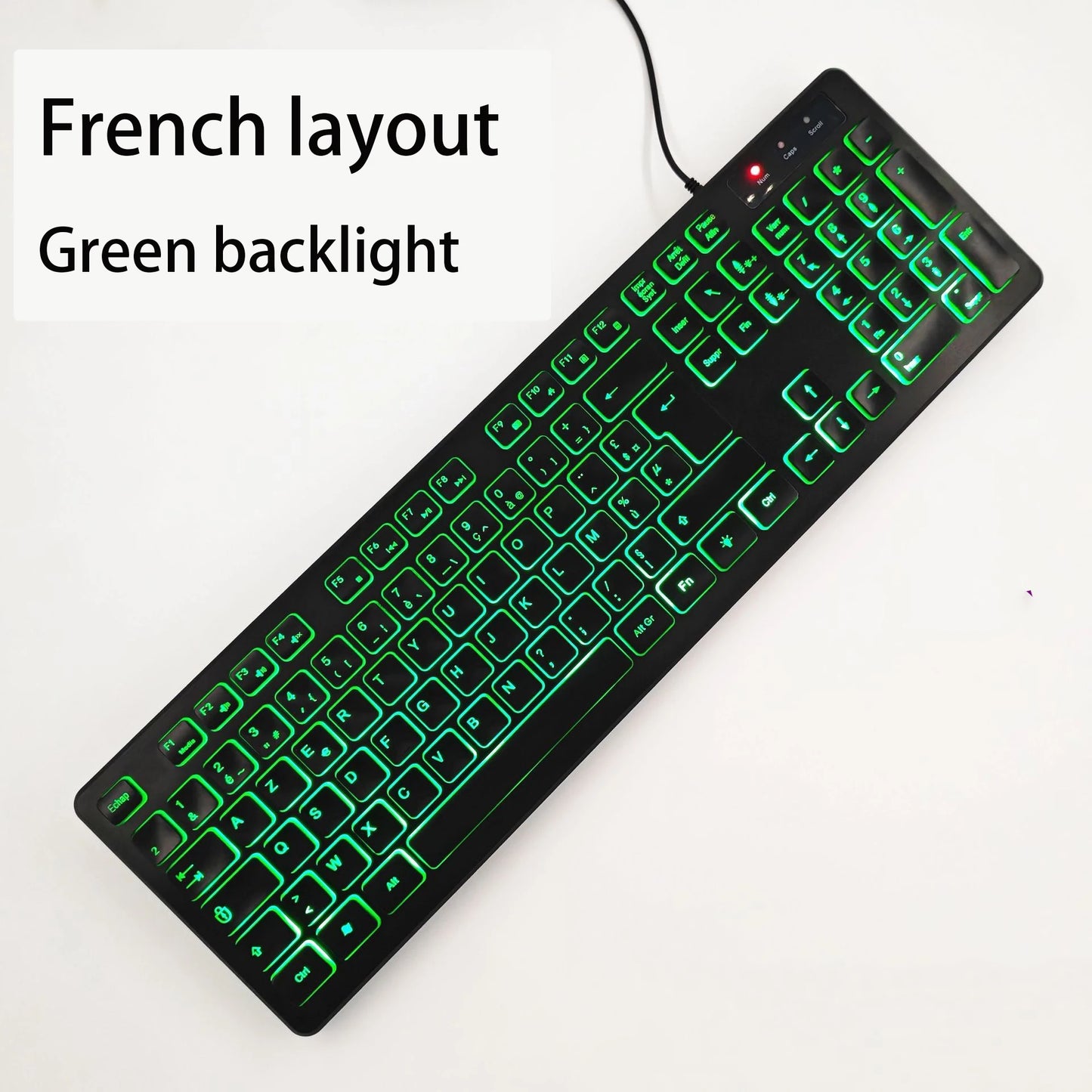 Spanish/French(AZERT)/Russian/Arabic/German keyboard layout Backlit wired Desktop Gaming Keyboard For Desktop Computer office