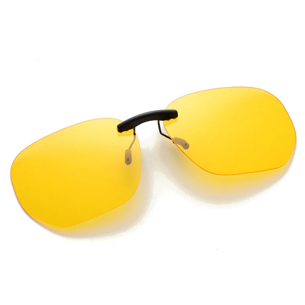 KLASSNUM Driving Clip On Sunglasses for Men Myopia Eyeglasses Polarized Women Square Night Vision Fishing UV400 Sun Glasses 2023