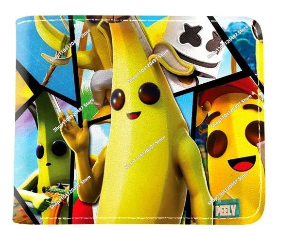 Fortnites Wallets for Kids Anime Fortress Night Wallet Cartoon Card Holder Bag Leather Short Purse Fashion Fold Purses Boys Gift