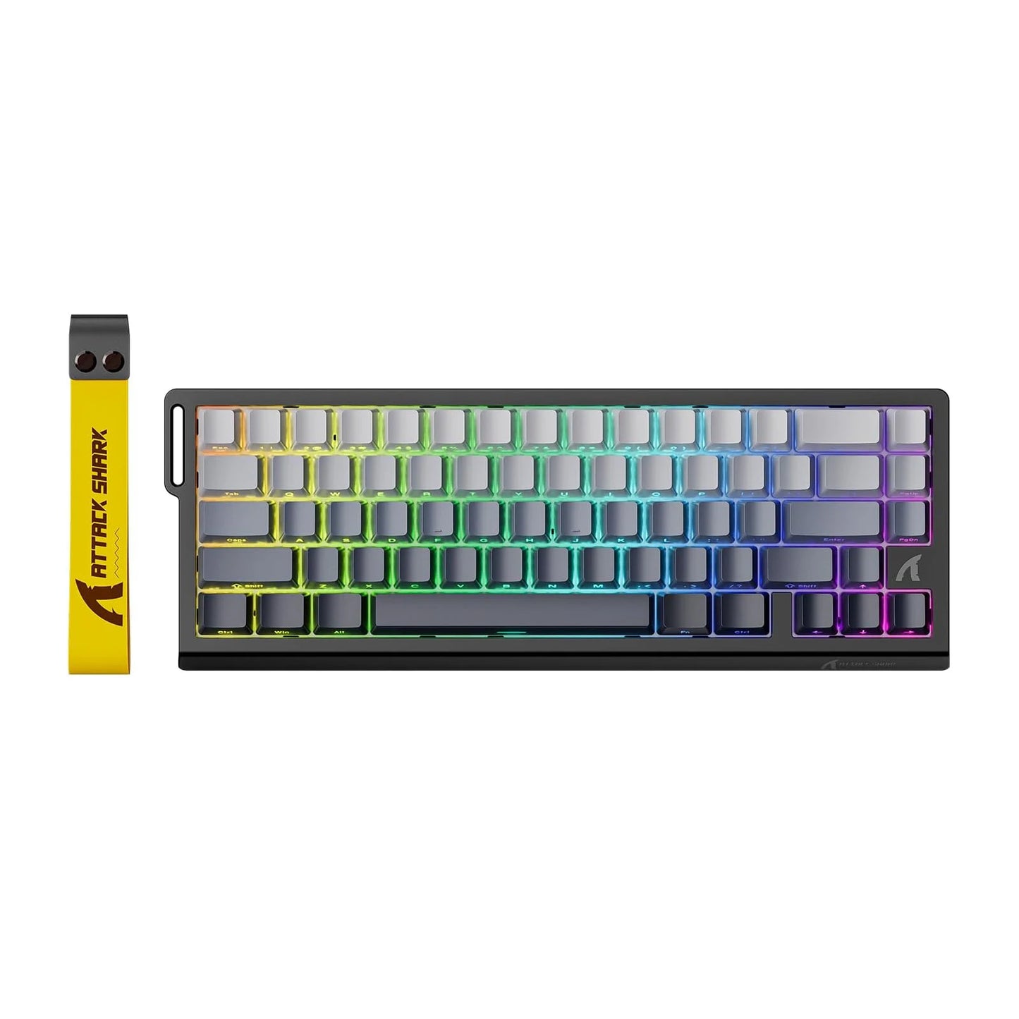 ATTACK SHARK X68 HE Rapid Trigger Mechanical Gaming Keyboard 60% Wired with Adjustable Actuation, Hall Effect Magnetic Switch, 8KH