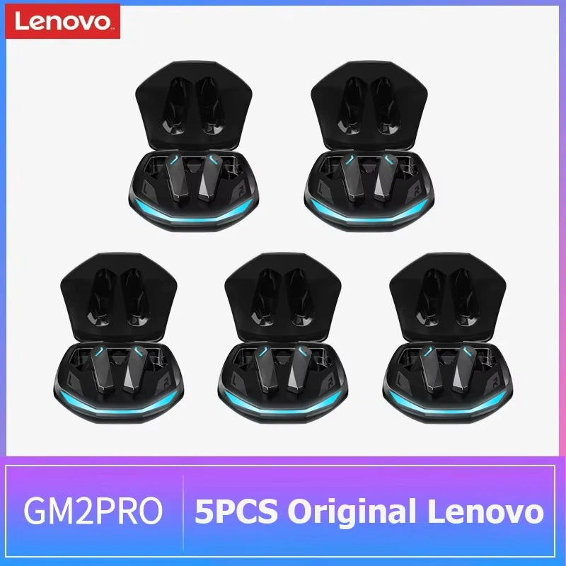 Lenovo GM2 Pro TWS Wireless Earbuds Bluetooth 5.3 – Touch Control HD Earphones with Mic, Waterproof Sports Headphones