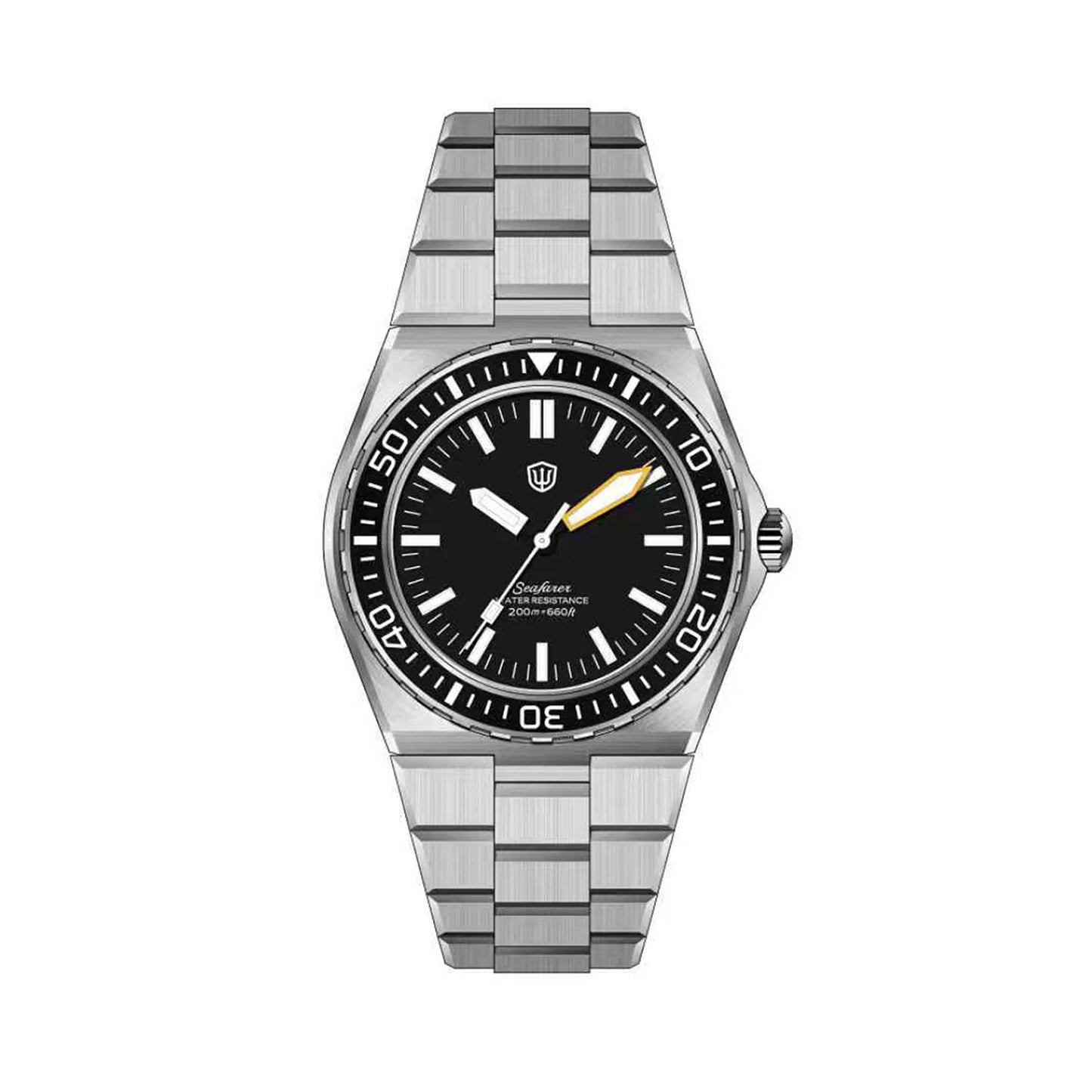 Watchdives WD0017 41mm Quartz Dive Watch Sapphire Crystal 200M Waterproof Ronda 515 VH31 Sweep Second BGW9 Lume Stainless Steel