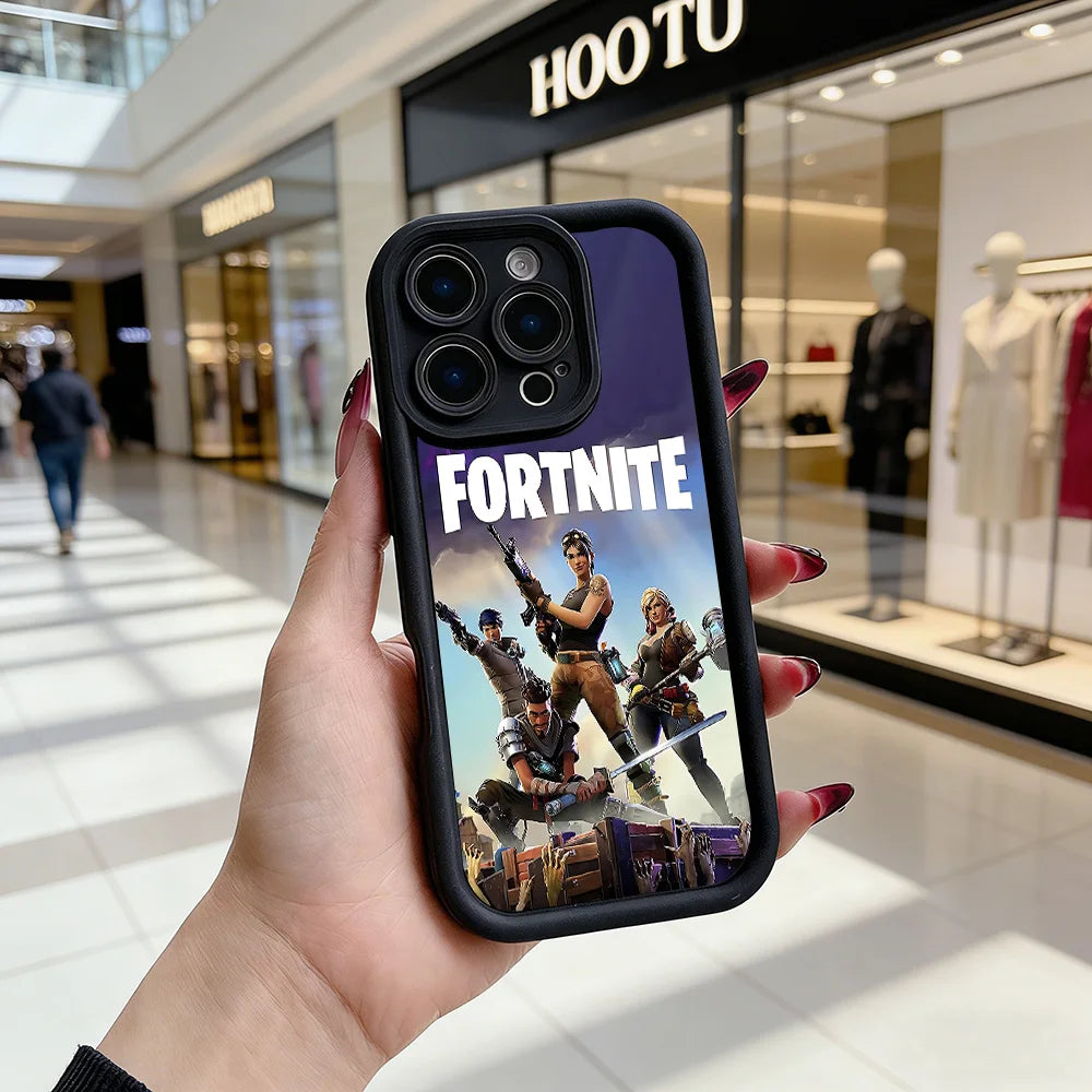 Capa de telemóvel Fortnite para Samsung Galaxy A17 A07 A06 A26 A16 A06 A35 A55 A25 A05s A15 A54 A34 A36 A24 4G 5G, capa traseira flexível