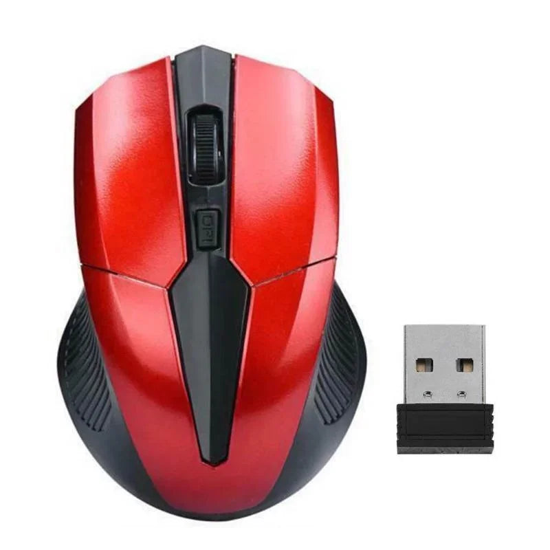 2.4GHz Wireless Mouse 1200 DPI Optical Gaming Mouse for PC, Laptop & Home Office, Ergonomic Adjustable Wireless Computer Mouse with USB Receiver