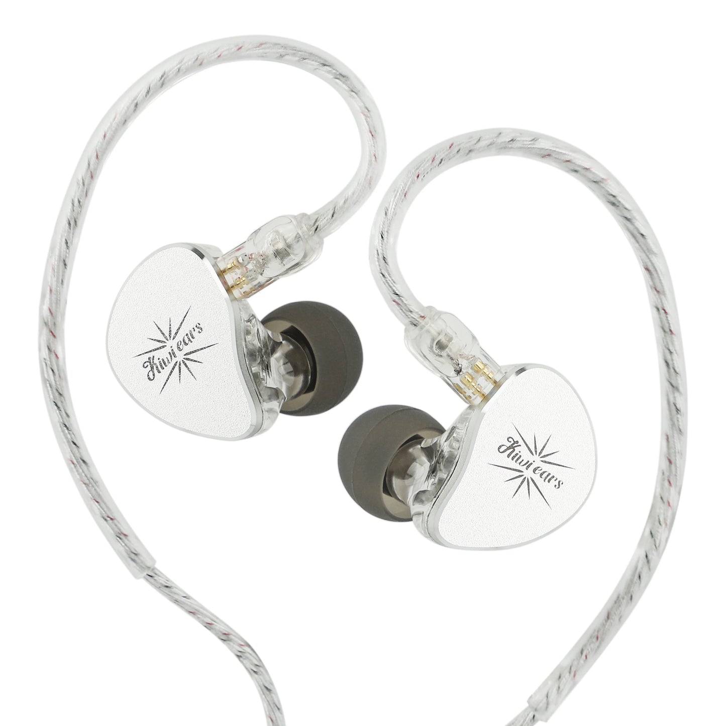 Kiwi Ears Belle 10mm DLC Dynamic Driver In-Ear Monitor HiFi Wired Earbuds with Silver-Plated Cable, Professional Audiophile IEM by Linsoul