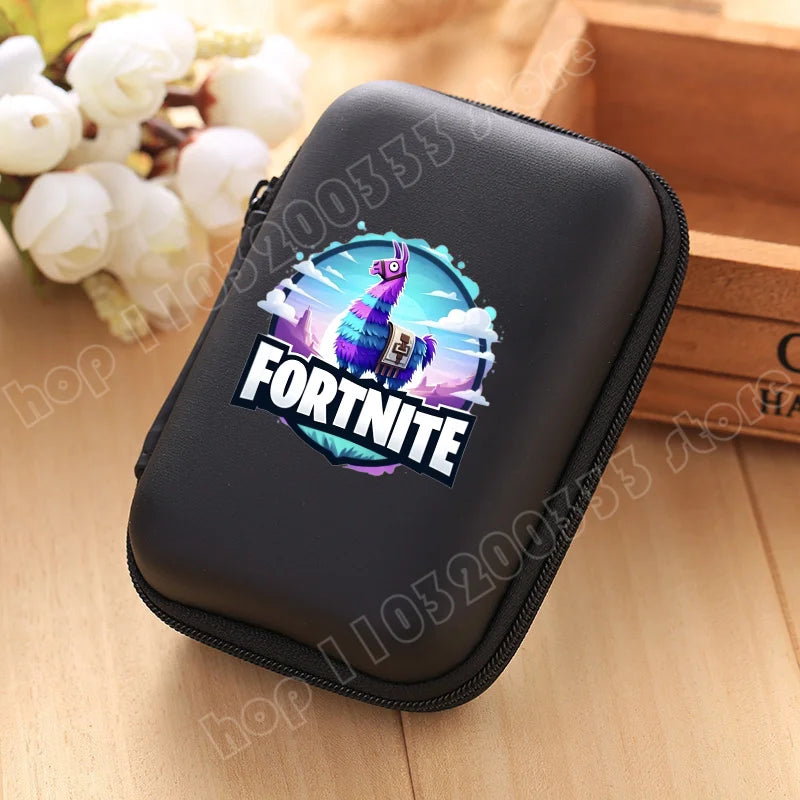 New Fortnite Storage Bag Multi Function Data Cable Charger Organizer Travel Earphone Protective Pouch Childrens Birthday Gift