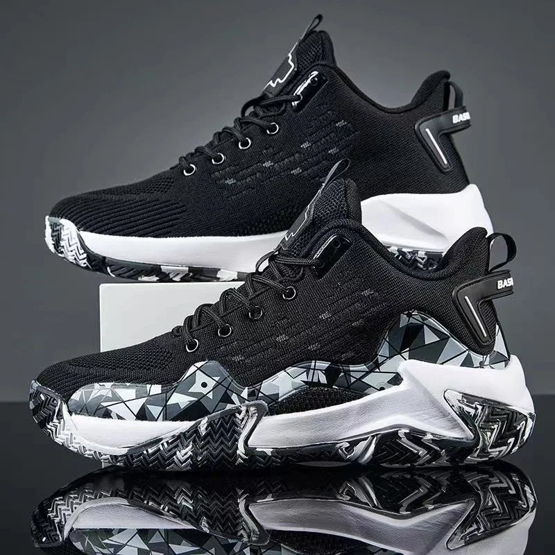 Men Basketball Shoes Breathable Cushioning Non-Slip Wearable High Quality Sports Shoes Gym Training Athletic Basketball Sneaker