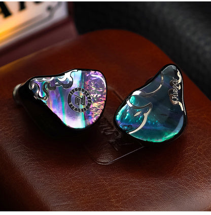 JUZEAR x Z Reviews Defiant 1DD+3BA Hybrid In-Ear Monitors – HiFi Earphones with 3-Way Crossover, 3.5mm & 4.4mm Interchangeable Cable, Audiophile IEM Headphones