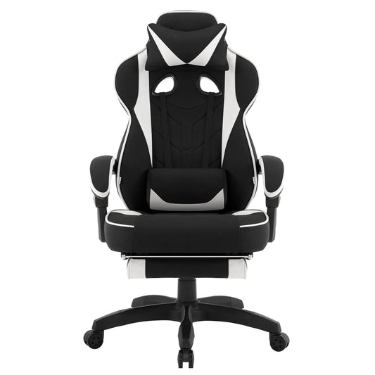 WOLTU Ergonomic Office Chair Gaming Chair with Lumbar Support, Headrest, Footrest, Breathable Executive Computer Chair for Home & Work