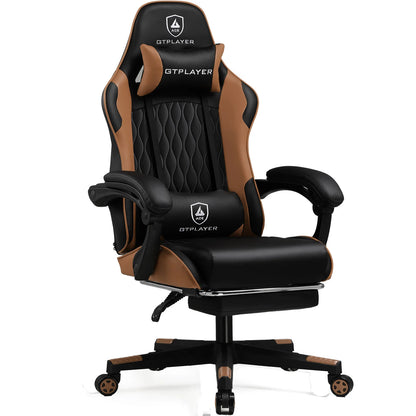 GTPLAYER Gaming chair Gamer chair Ergonomic Office Chair Footrest Adjustable Loin & Pillows Gaming Chair