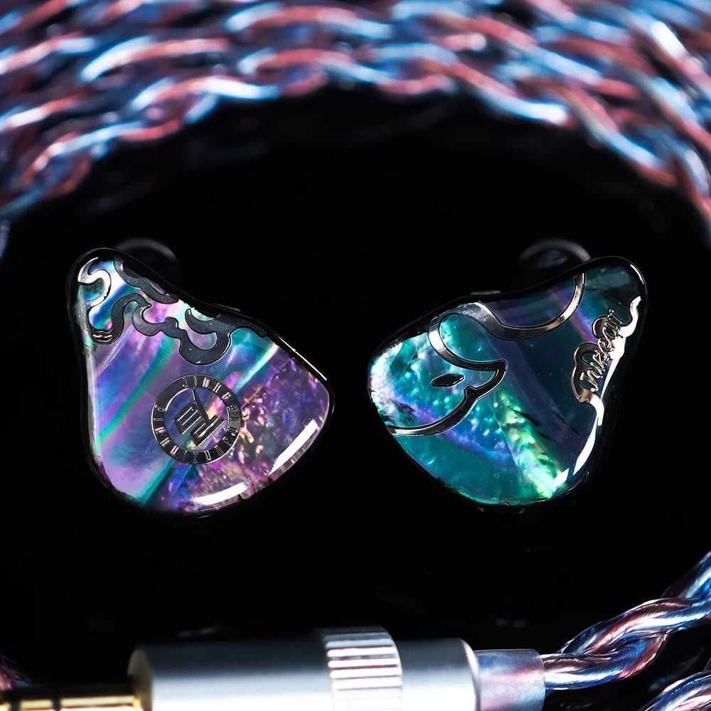 JUZEAR x Z Reviews Defiant 1DD+3BA Hybrid In-Ear Monitors – HiFi Earphones with 3-Way Crossover, 3.5mm & 4.4mm Interchangeable Cable, Audiophile IEM Headphones