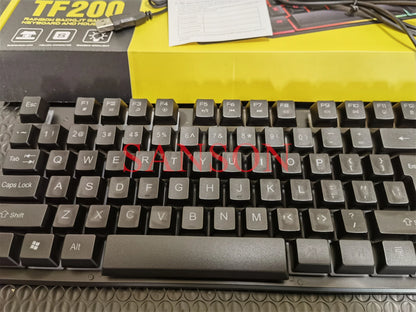 Spanish Keyboard with Spanish Layout Russian Arabic Keyboard Mouse Kit 100% Keyboard ISO Color Backlight Wired Gaming Office T20