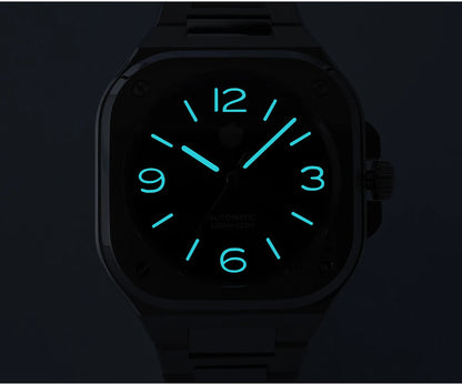 San Martin 40mm Classic Luxury Sport Watch Distinctive Square Case Stainless Steel Men Watch Automatic Mechanical 10 Bar SN0074