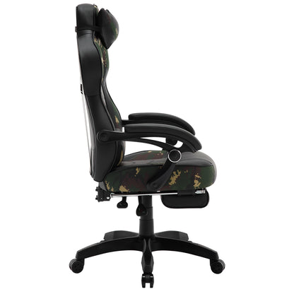 WOLTU Swivel  Gaming Racing Chair Desk Office Computer Chair Sports Seat with Headrest Lumbar Cushion Footrest Gamer Chair