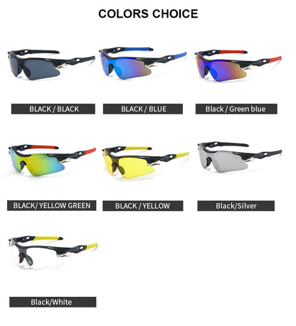 Sports Men Sunglasses Road Cycling Glasses Mountain Riding Protection Goggles Eyewear Mtb Bike Fishing Camping Outdoor Glasses