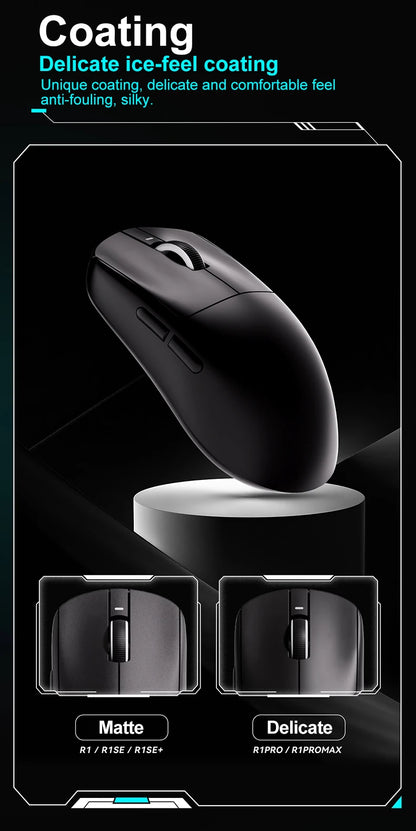 Mouse gaming wireless ATK VXE Dragonfly R1 Pro MAX PAW3395 R1 SE Plus personalizzato per eSport FPS, ricaricabile e leggero