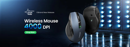 UGREEN Wireless Ergonomic Mouse 4000 DPI Silent 2.4GHz 6-Button Mouse for Laptop, MacBook, PC & Tablet