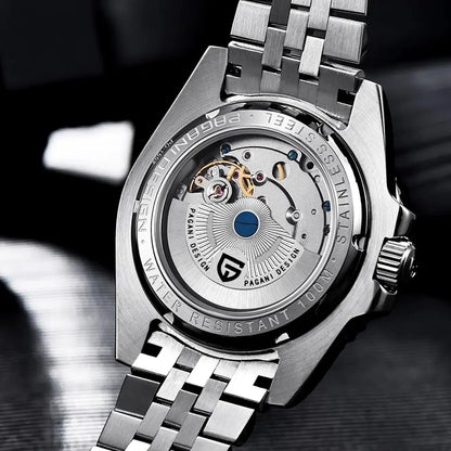 2026 Nuevo reloj mecánico de lujo para hombre PAGANI DESIGN, acero inoxidable, GMT, marca líder, cristal de zafiro, reloj para hombre
