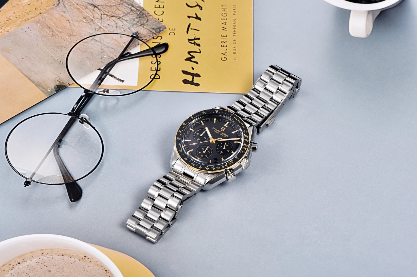 PAGANI DESIGN AK Project Mars Men's Watches Top Luxury Quartz Watch For Men AR Sapphire Speed Sport Chronograph Automatic Date