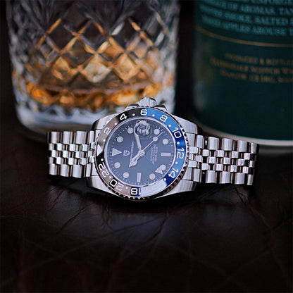 2026 Nuevo reloj mecánico de lujo para hombre PAGANI DESIGN, acero inoxidable, GMT, marca líder, cristal de zafiro, reloj para hombre