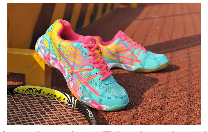 2022 New Women Sneakers Men Badminton Shoes Light Black Breathable Female Outdoor Sports Training Women Athletics Sports Green