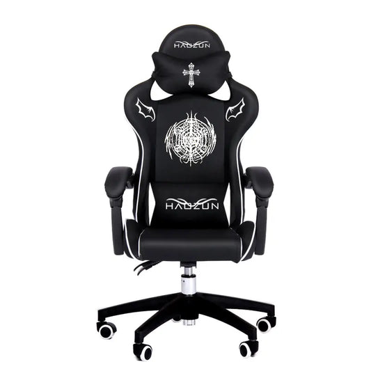 Gaming Chair Ergonomic Reclining Computer Chair with Footrest, 360° Swivel Gamer Chair, Adjustable Office Chair for Home, Gaming Room & Office