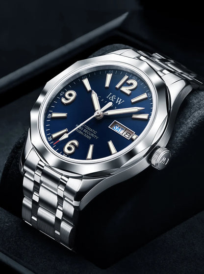 Luxury Tungsten Watch for Men 2024 New Japan SEIKO NH36A Movement Automatic Watches Men Sapphire Calendar Luminous Montre Homme