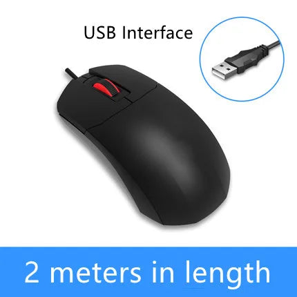 LINDO ZONE -pöytätietokoneen langallinen USB PS/2 -hiiri, erittäin pitkä 2M/3M johto 200CM/300CM, kannettavalle sopiva pidennetty langallinen hiiri