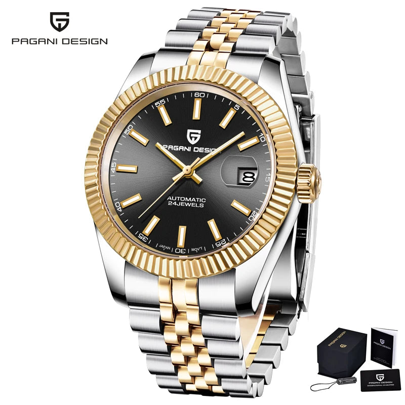 2025 New PAGANI DESIGN Date Men's Mechanical Watches Top Brand Luxury Automatic Wrist Watch Men NH35A Movement 100M Waterproof