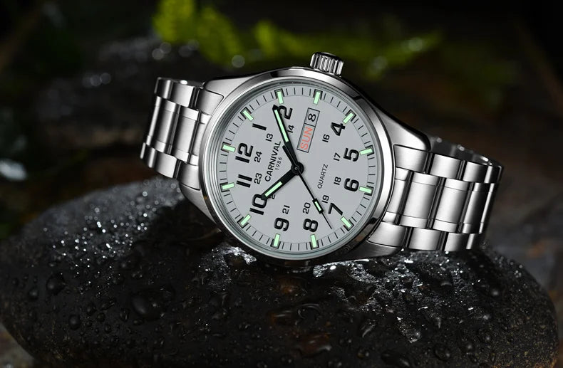 Switzerland Carnival luminous calendar military Quartz watch for men luxury brand watches waterproof clock relogio erkek saati