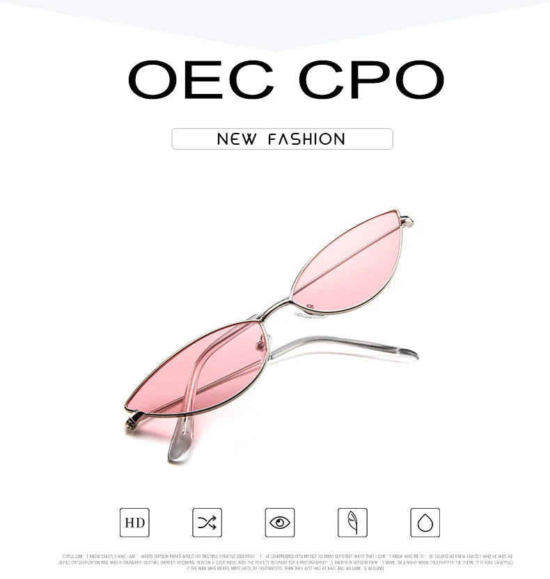 Cute Sexy Cat Eye Sunglasses Women Retro Small Black Red Pink Cateye Sun Glasses Female Vintage Shades For Women Party Glasses
