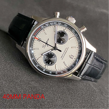 Limited Edition Official Pilot Mechanical Watch Chronograph ST19 Original Military 40MM Men Wristwatch Mechanical Panda Watches