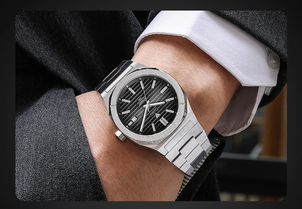 CADISEN Watch for Men Luxury Automatic Men Miyota 8215 Movement Sapphire Crystal 42mm Dial 100m Waterproof  Wristwatches C8200
