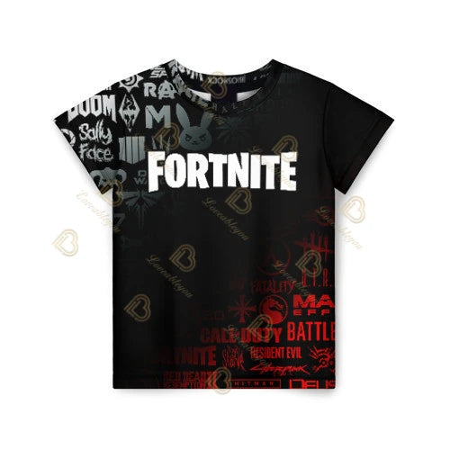 Summer Fashion Fortnite Mascot 3D Print Kids T Shirt Casual T-shirt Boys Girls Unisex Children's Clothing Tshirt Tops
