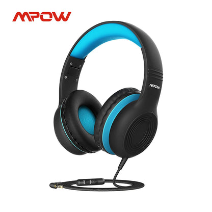 Écouteurs filaires Ow CH6S avec microphone pour enfants, matériau de qualité alimentaire, écouteurs supra-auriculaires pour enfants, IPad Kindle Morning, Max 85dB