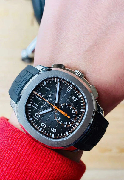 2025 Specht & Söhne Luxury Sports Quartz Watch Japan VD53 Chronograph Stainless Steel Watch Rubber Strap Reloj Hombre Waterproof
