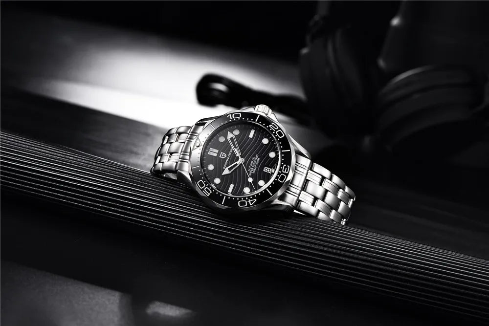 PAGANI DESIGN 2026 New V2 Waves 200M Taucheruhr für Herren, modische Luxus-Automatikuhr mit AR-Saphirglas, Herren-Armbanduhr