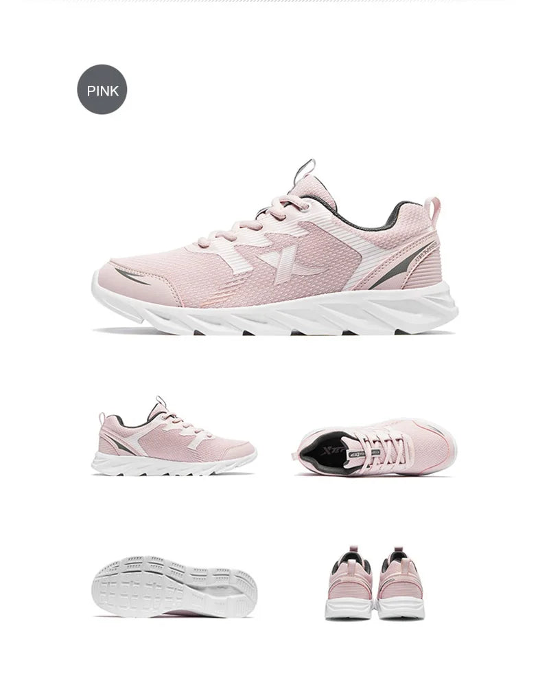 Xtep Women's Running Shoes New Fashion Lightweight Sneakers for Women Breathable Cushioning Sports Shoes Female 879318110073