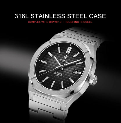 CADISEN Watch for Men Luxury Automatic Men Miyota 8215 Movement Sapphire Crystal 42mm Dial 100m Waterproof  Wristwatches C8200