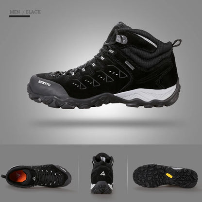 HUMTTO New Hiking Shoes Men's Waterproof Outdoor Sneakers for Men Leather Women Walking Climbing Trekking Sport Man Boots Woman