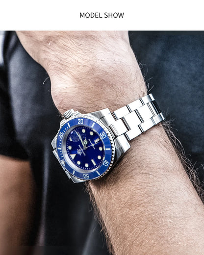ADDIESDIVE Luxury Men's Watch Ceramic bezel BGW9 Super Bright Luminous Leisure Quartz Watch 200m Waterproof Outdoor Sports Watch