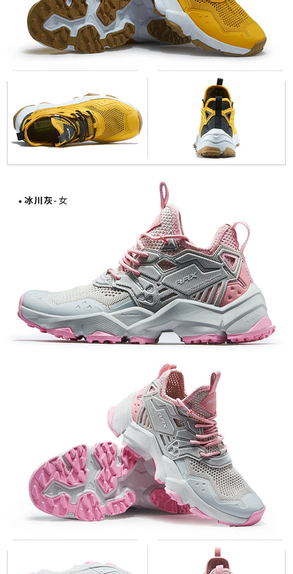 RAX Running Shoes Men & Women Outdoor Sport Breathable Lightweight Sneakers Air Mesh Upper Anti-Slip Natural Rubber Outsole