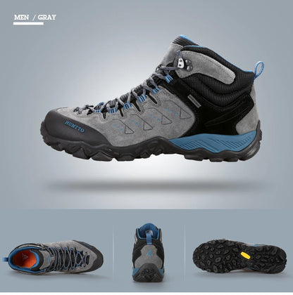 HUMTTO New Hiking Shoes Men's Waterproof Outdoor Sneakers for Men Leather Women Walking Climbing Trekking Sport Man Boots Woman