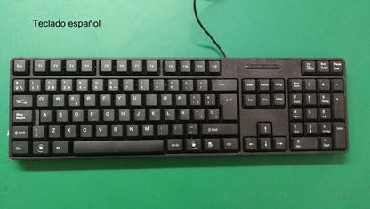 Spanish French Russian Arabic Letter Keycaps Keyboard Gaming Keyboard USB Wired 104 Keys for Computer