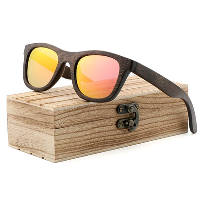 Handmade Natural  Bamboo Wooden Sunglass Fashion Polarized Sunglasses for Men Women's Shade Sun Glasses Wood Oculos De Sol