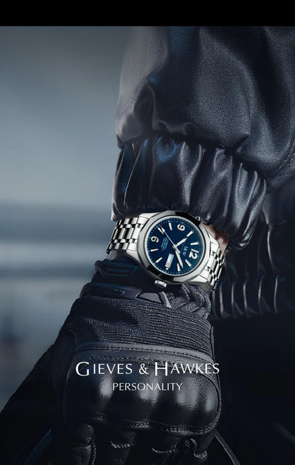 Luxury Tungsten Watch for Men 2024 New Japan SEIKO NH36A Movement Automatic Watches Men Sapphire Calendar Luminous Montre Homme